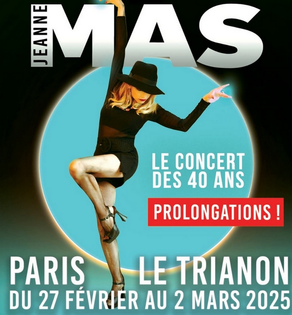 JEANNE MAS AU CASINO DE PARIS EN 2024 ET EN CONCERT EN FRANCE POUR 2025